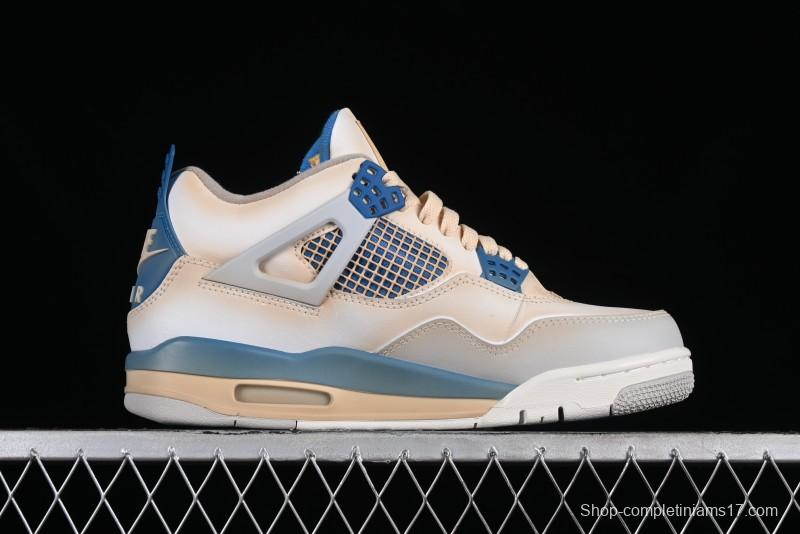 Nike Air Jordan 4 Retro Basketball Shoes Blastoise Collaboration - 308797-105