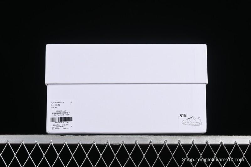 Wayne Original Sole Leather Low Sneaker with Deconstructed Ice Cream Sole - MMY