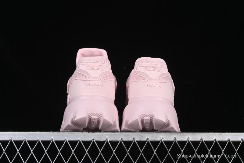 Prada Cloudbust Air Thunder Lifestyle Low-Top Sneakers with Anti-Slip and Wear-Resistant Design - 1E819L