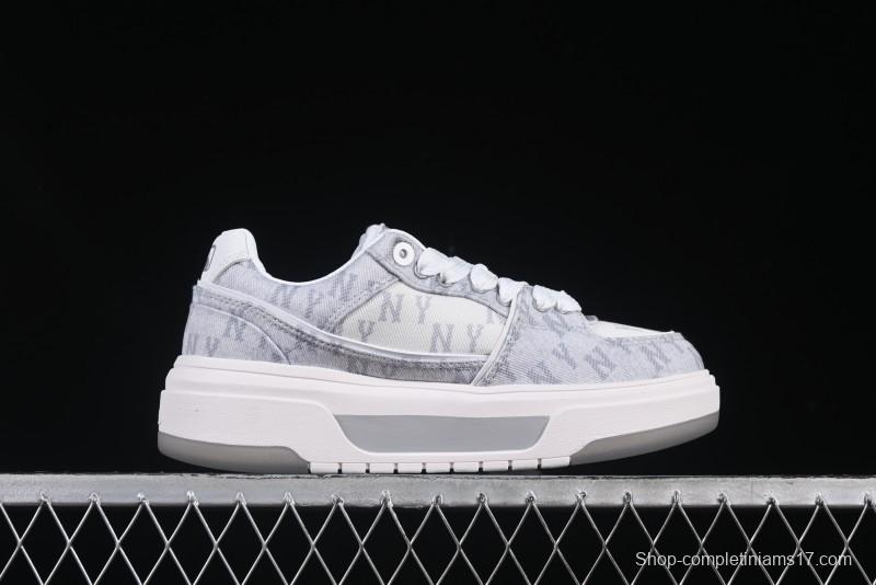 New York Yankees Chunky Liner Mid Denim Monogram Platform Sandals - 3ASXD065N50GRS