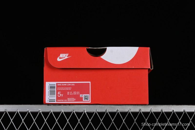 Nike Dunk Low SB Casual Sneakers with Deconstructed Laces and Ribbon Bow Design - DH9765-102
