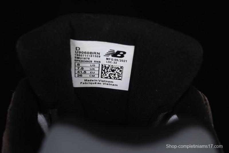 New Balance 9060 Retro Casual Running Shoes with ABZORB Cushioning Technology - U9060BRN