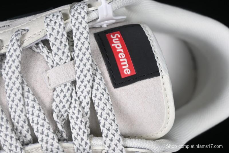 Nike SB Dunk Low Supreme Collaboration - Beige Brown Anniversary High-End Custom Low-Top Casual Skate Shoes - XS1086-003