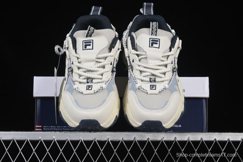 Fila Fusion Retro Mars Running Shoes with Lace-Up Design and Cushioned Sole - F12W432101FSH