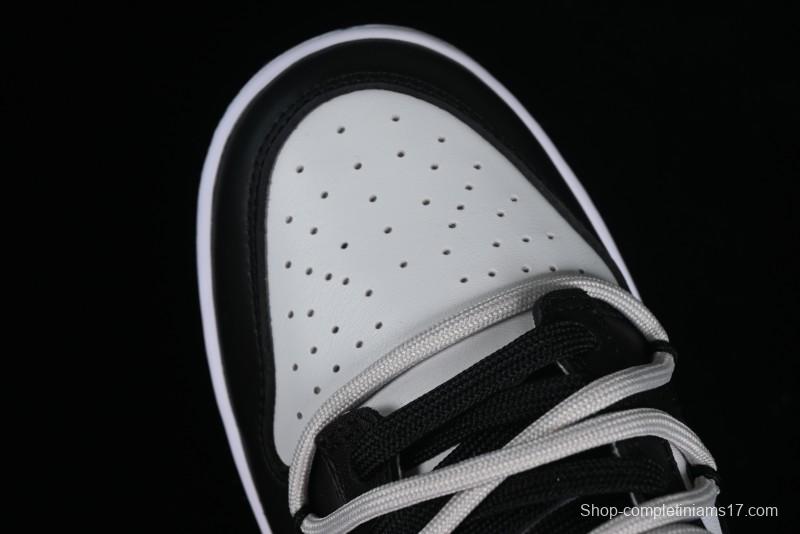 Nike Dunk Low Letter Panda Black Grey High Street Deconstructed SB Strap Low-top Casual Skate Shoes - CW1590-100