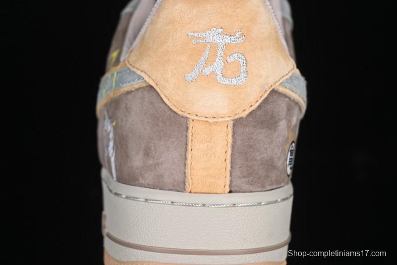 Nike Air Force 1'07 Low "Kakarot" Dragon Ball Z Custom Casual Sneakers for Autumn Winter - CD1212-666