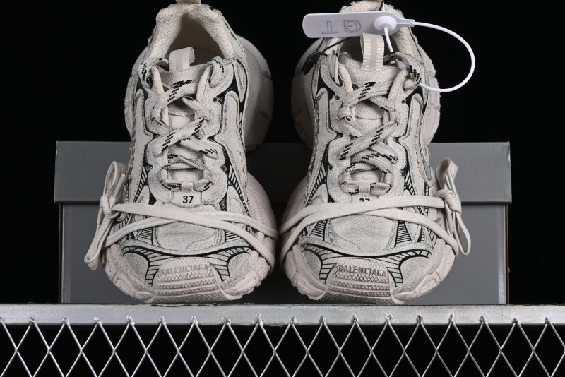 Balenciaga Phantom Sneaker 10th Generation Trend Running Shoes with Transparent Heel Strap - W3XDC2002