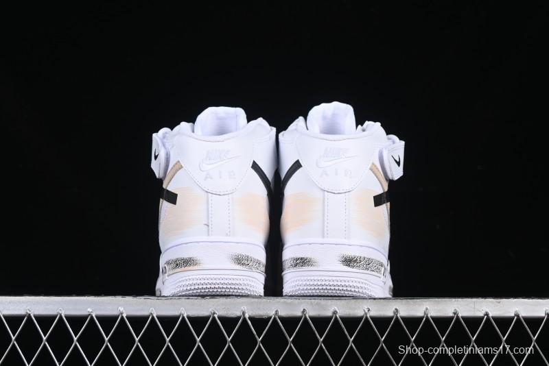 Nike Air Force 1 '07 Mid Broken Hook Spray Paint Anime Theme Casual Sneakers - ZH0316-058