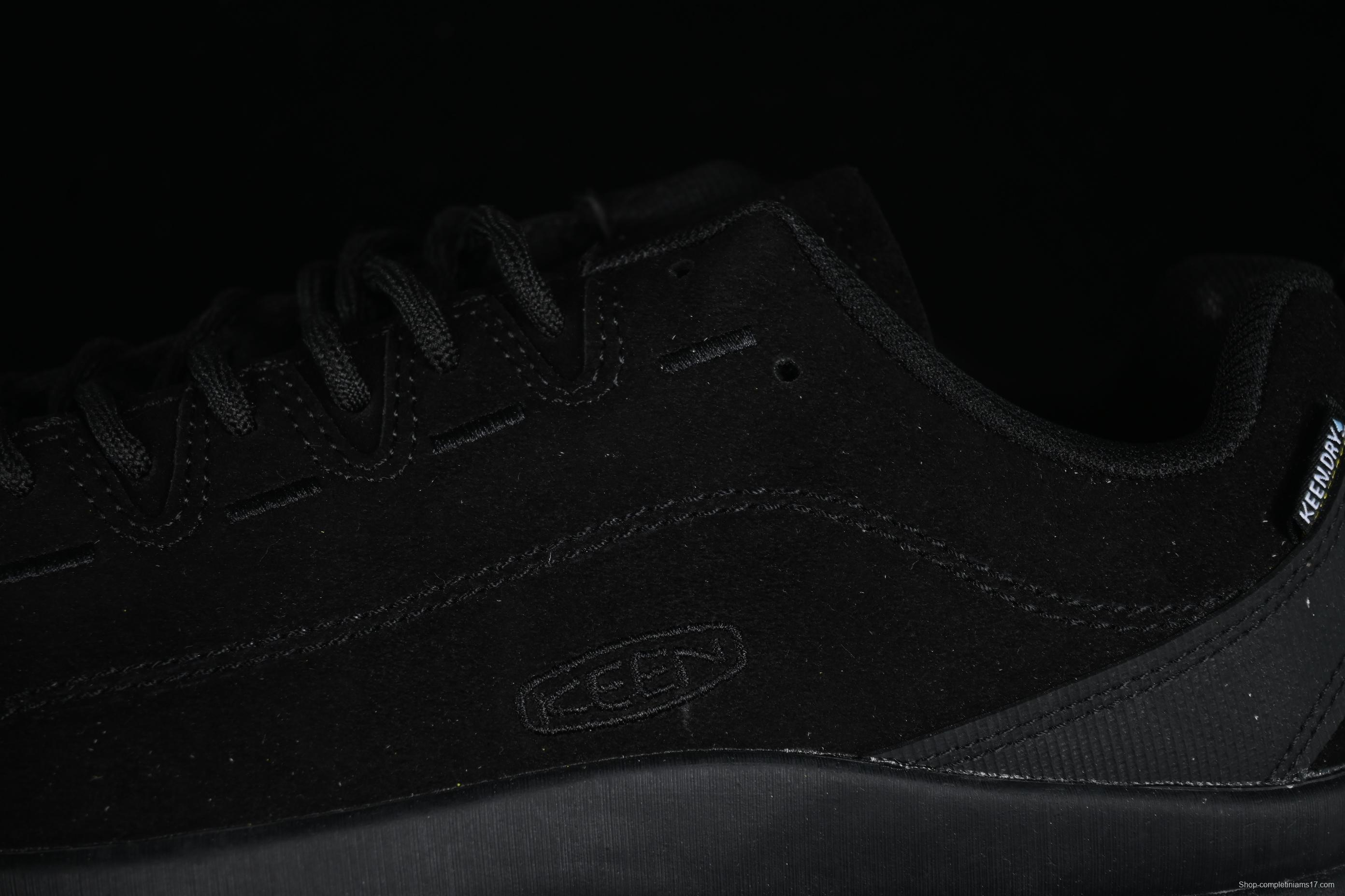 KEEN Men's Jasper II Waterproof Sneaker - All-Black Minimalist Design