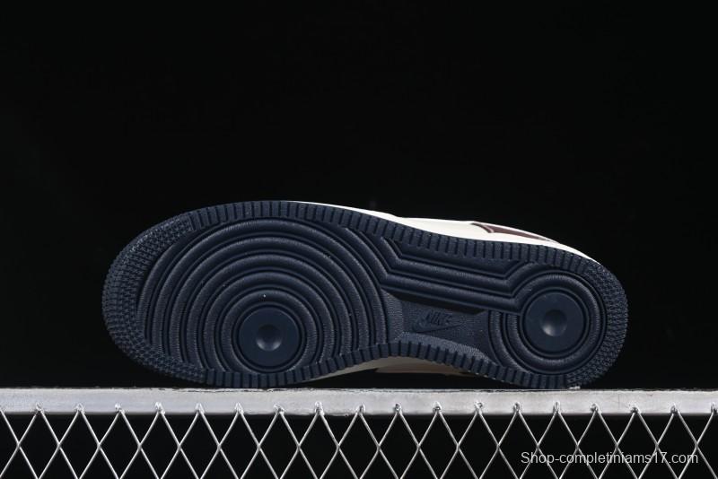 Nike Air Force 1 '07 Low Stussy Collaboration White Blue Chocolate Low-Top Casual Sneakers - KK1988-061