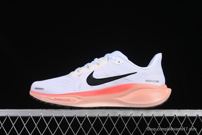 Nike Air Zoom Running Shoes - White/Coral Gradient