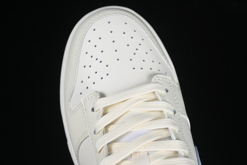 Nike Dunk Low "Pastel Panda" - Cream with Baby Blue & Pink Accents