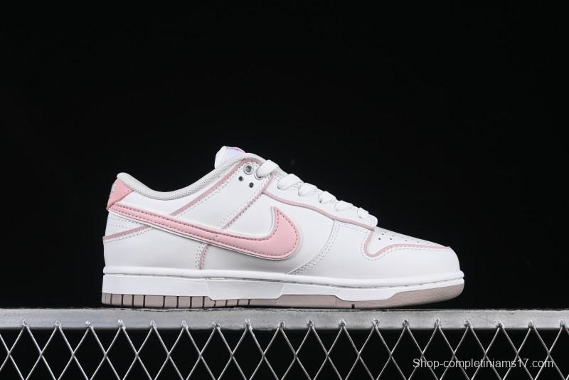 Nike SB Dunk Low Anniversary Premium Custom White Pink Low-Top Casual Skate Shoes - WP0212-013