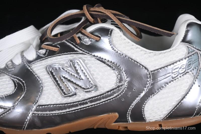 New Balance 530 Metallic Silver Sneakers – Stylish & Sporty Design