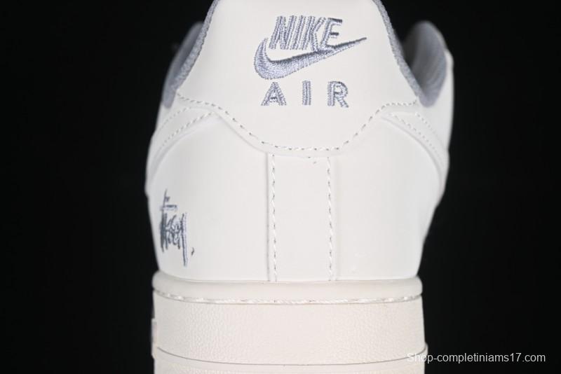 Nike Air Force 1 Low x Stussy "Light Bone and Grey" – Premium Collaboration Sneakers