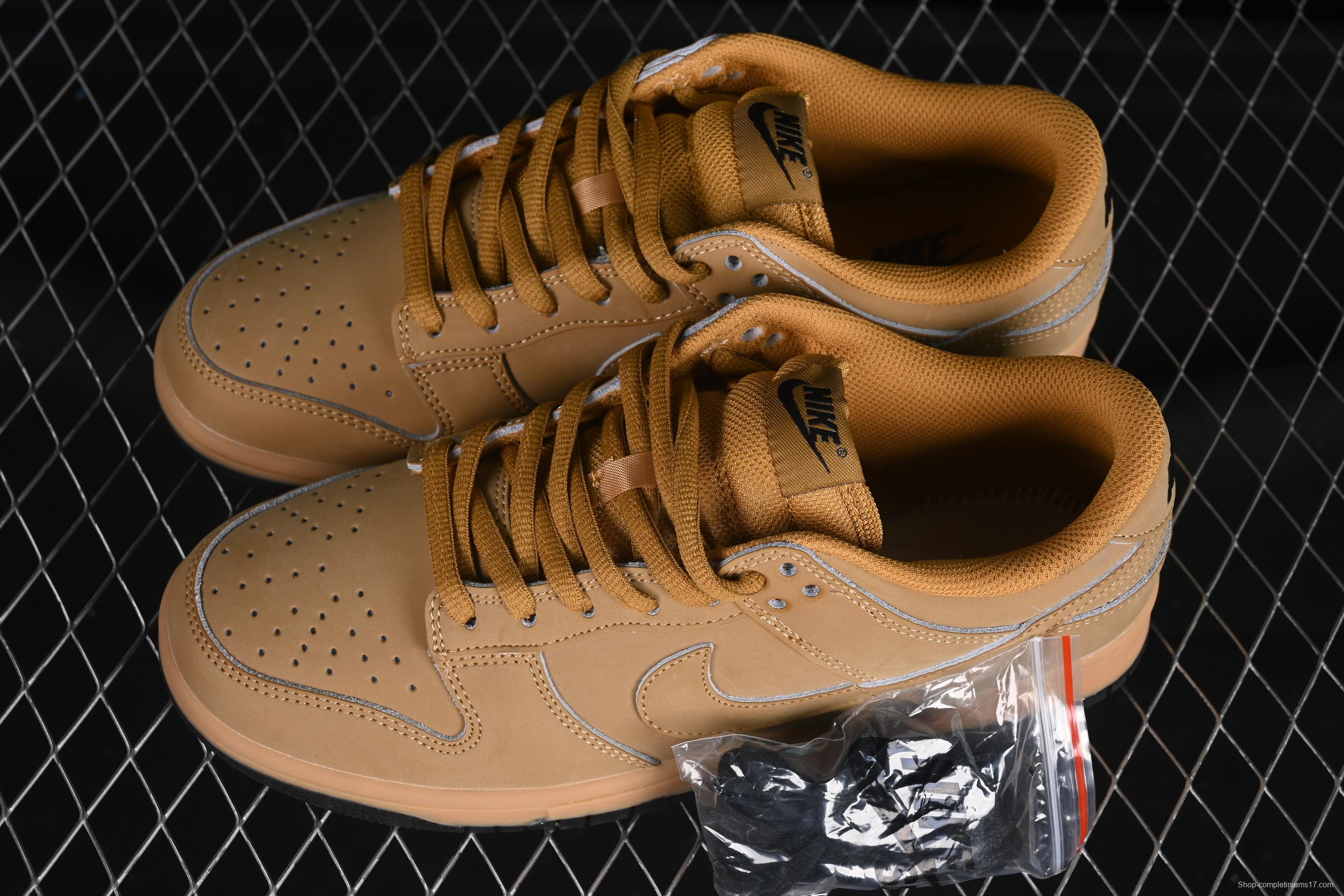 Nike SB Dunk Low Wheat Low-Top Casual Skate Shoes - HQ1932-700