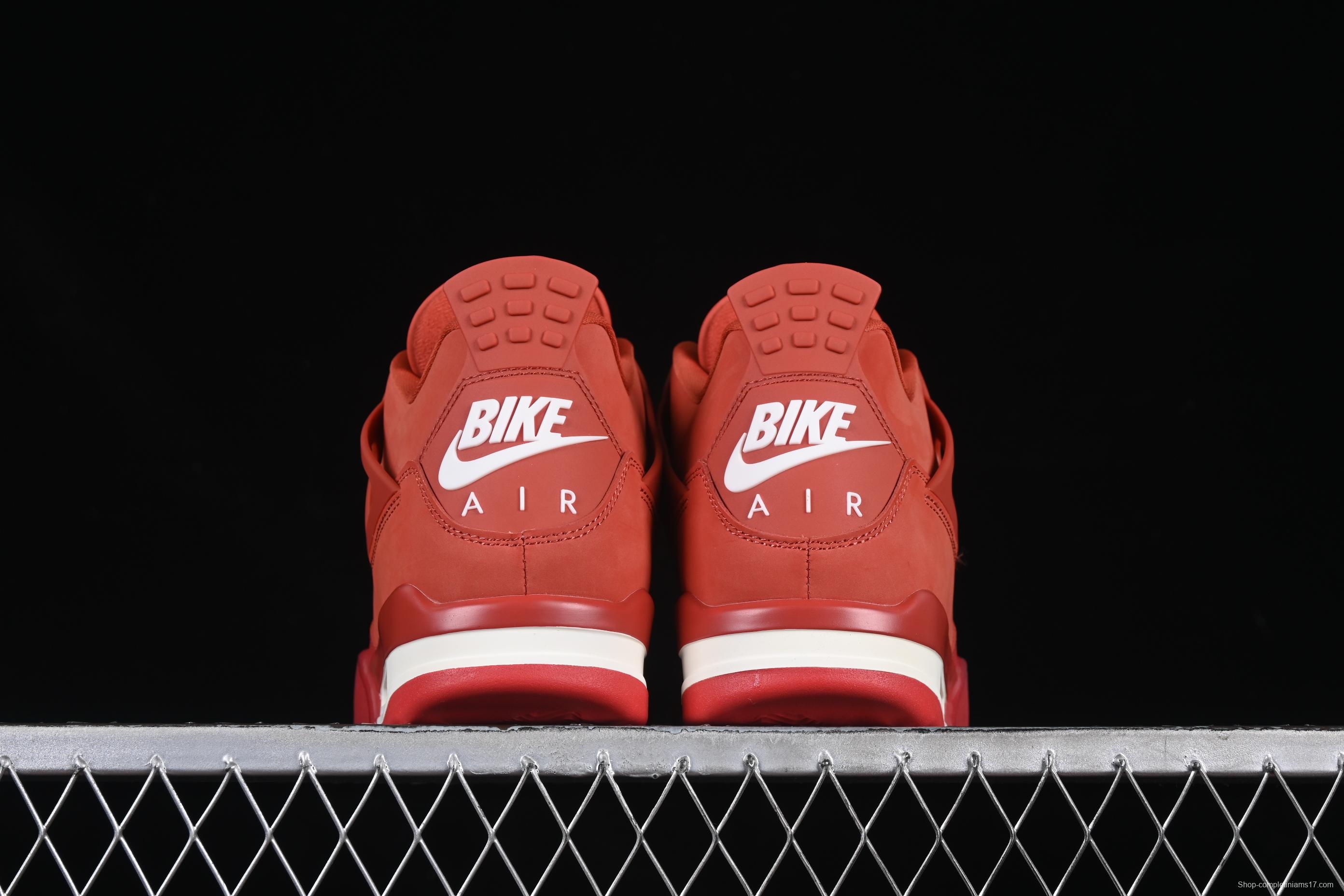 Nike Air Jordan 4 Retro OG "Brick By Brick" High-Top Sneakers with Suede and Leather Upper - HF4340-800