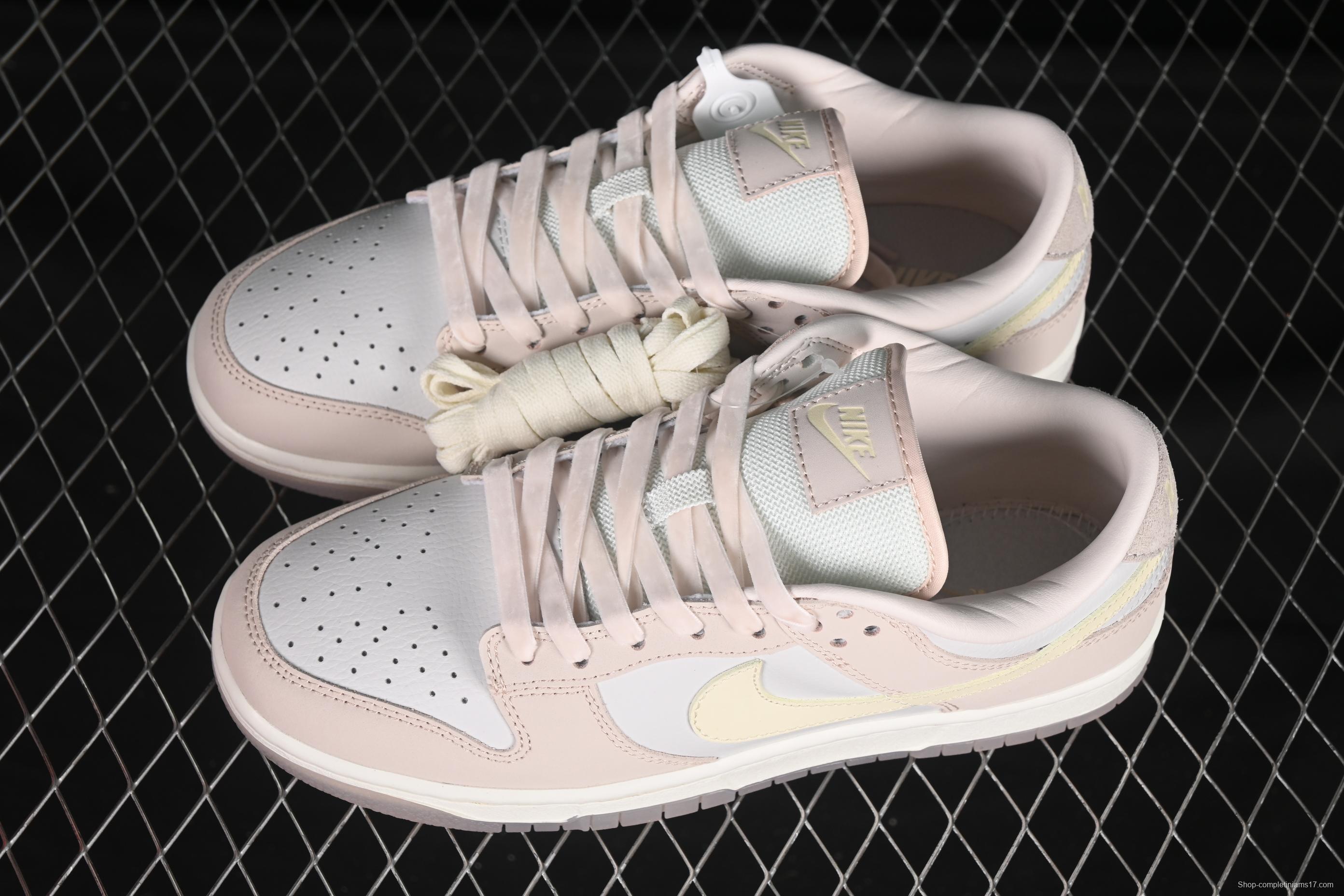 Nike SB Dunk Low White Light Pink SB Low-Top Casual Skate Shoes - FB7901-601