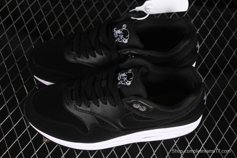 Nike Air Max 1 Retro Running Shoes with Half-Sole Air Cushion - 875844-001