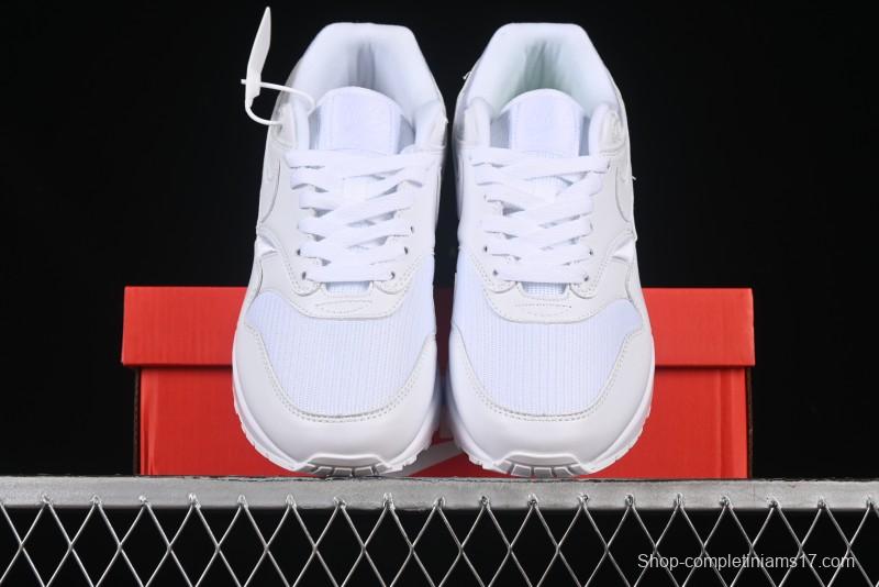 Nike Air Max 1 Retro Running Shoes with Half-Sole Air Cushion - 454746-107