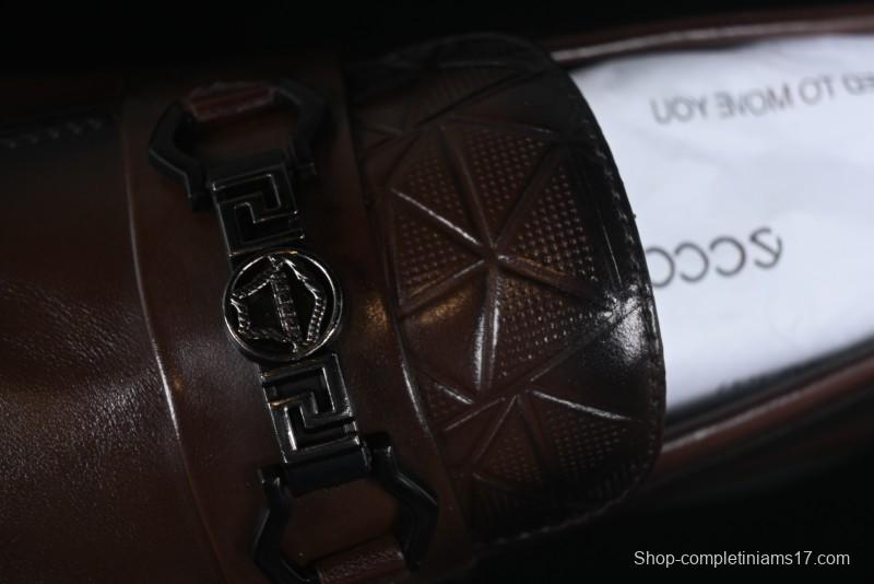 ECCO London Collection Slip-On Business Men's Leather Shoes with Wide Toe Design and Innovative Sole - 61160801002