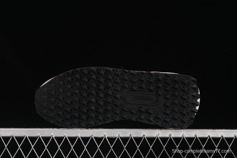 Golden Goose Marathon White Black Gold Comfortable Low-Top Lifestyle Sneakers - H8D4