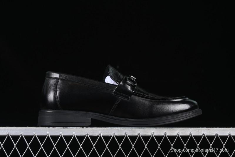 ECCO London Collection Slip-On Business Men's Leather Shoes with Wide Toe Box and Cushioned Sole - 61160801001