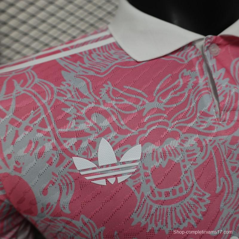 Player Version 25/26 Real Madrid Pink with Dragon Pattern Jersey