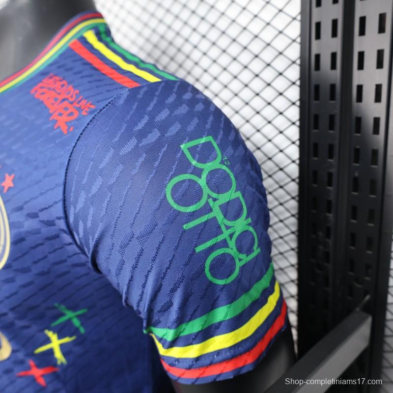 Player Version 25/26 JAjax Jersey with Bob Marley Tribute Design and Inspirational Quotes