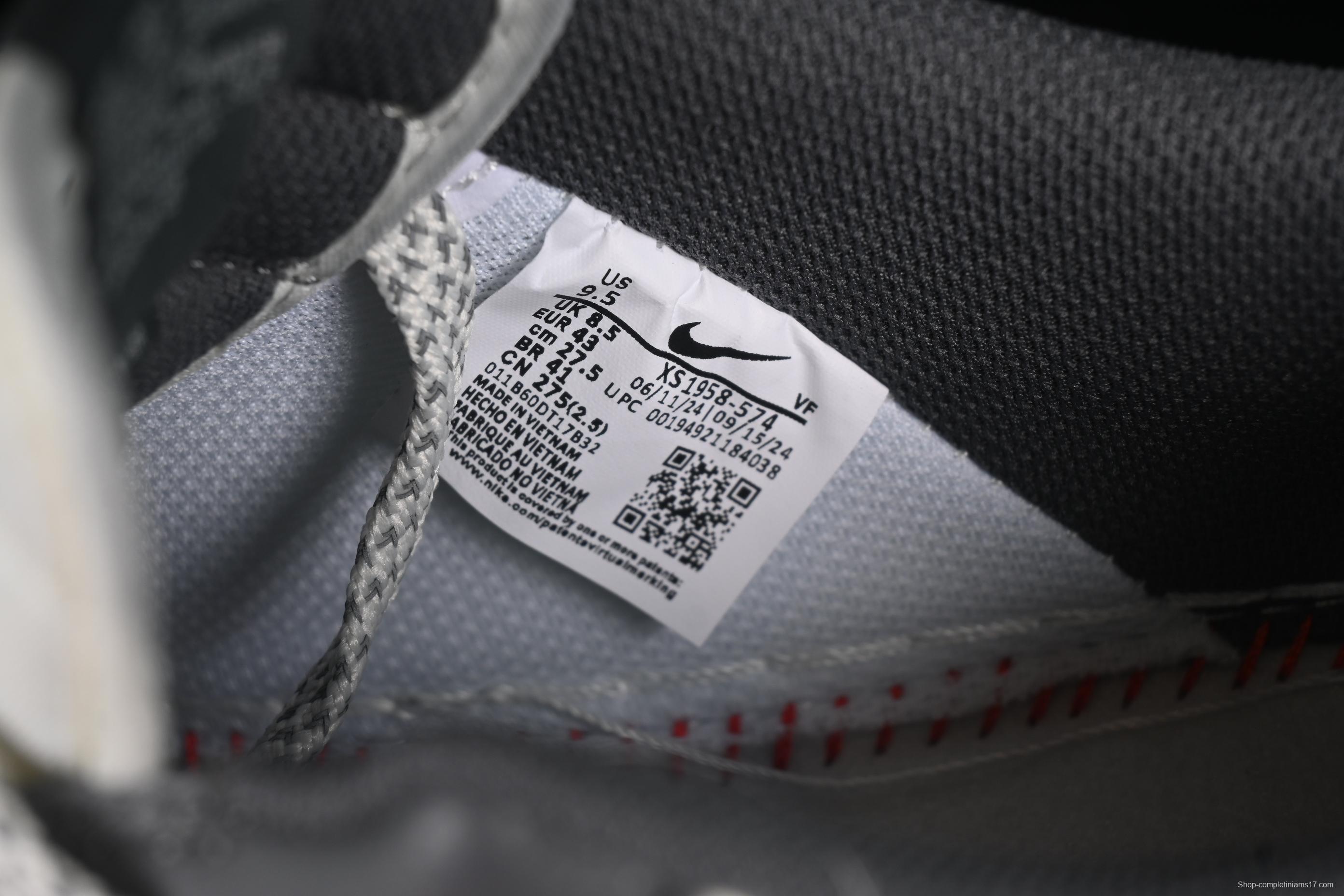 Nike Air Force 1 '07 Low Stussy Collaboration Light Grey Sky Blue Swoosh Casual Sneakers - XS1958-574