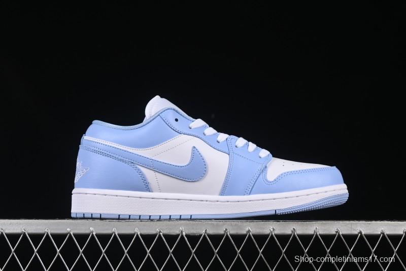Nike Air Jordan 1 Low AJ1 White Blue Casual Sneakers - DC0774-142
