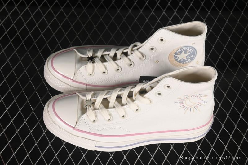 Converse Chuck 1970s Moon Embroidery High-Top Casual Sneakers - A15749C