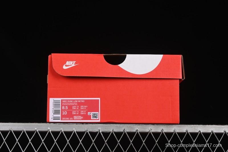 Nike Dunk Low Deconstructed Snake Emblem White Blue Low-Top Casual Sneakers - DD1391-101