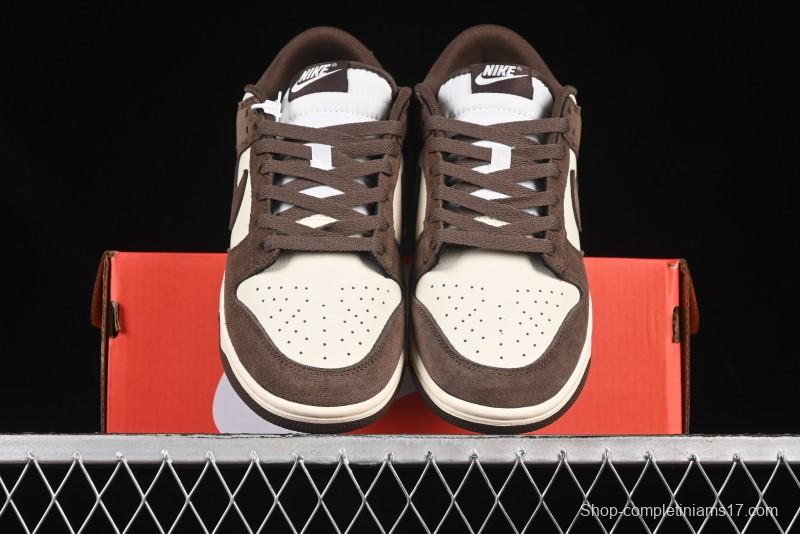 Nike SB Dunk Low White Mocha Low-Top Casual Skate Shoes - FQ8249-104