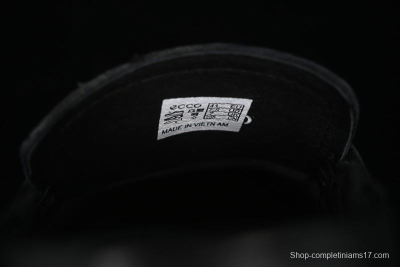 ECCO Soft Moc Summer Genuine Leather Breathable Slip-On Driving Shoes - 63516801001