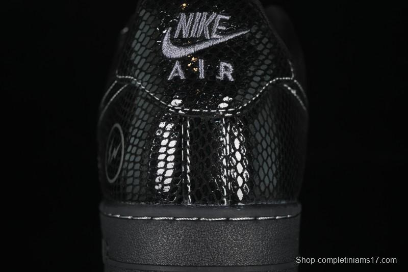 Nike Air Force 1'07 Low Lightning Collaboration Black Snake Scale Casual Sneakers - SC9207-529