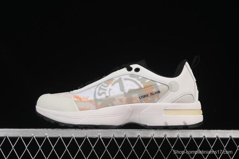 Stone Island Grime Panelled Low-Top Lifestyle Sneakers - 79FWS0303