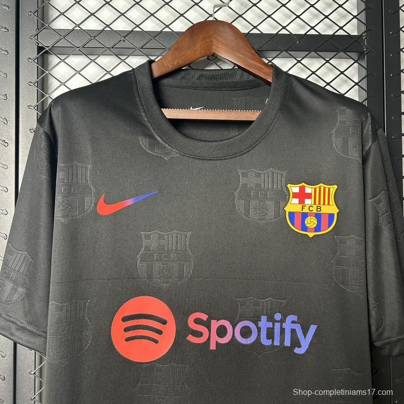25/26 FC Barcelona Black with Spotify Logo Jersey