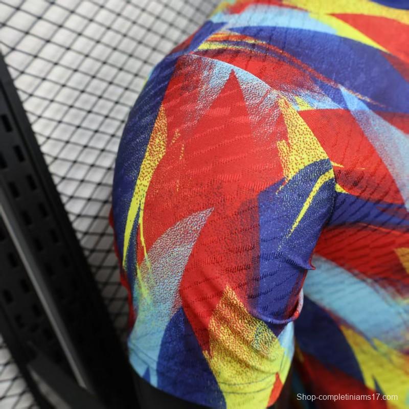 Player Version 25/26 Arsenal Multicolor Abstract Art Pattern Jersey