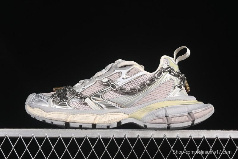 Balenciaga Phantom Sneaker 3XL Running Shoes with Transparent Heel Strap - W3XPL9182