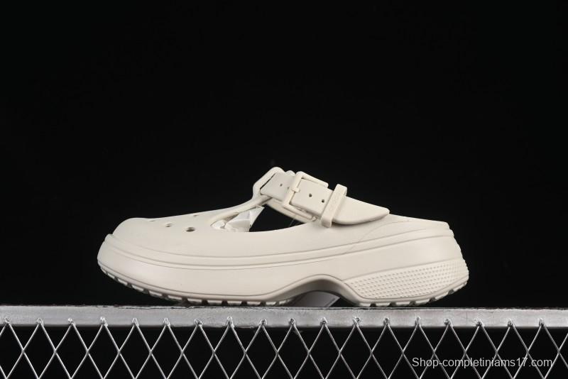 Crocs Mary Jane Classic Simple Casual Beach Clog Sandals - B.D4