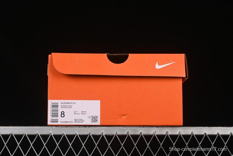 Nike Zoom Fly 6 Ultra-Lightweight Running Shoes with React Foam and Carbon Fiber Plate - HV4366-072