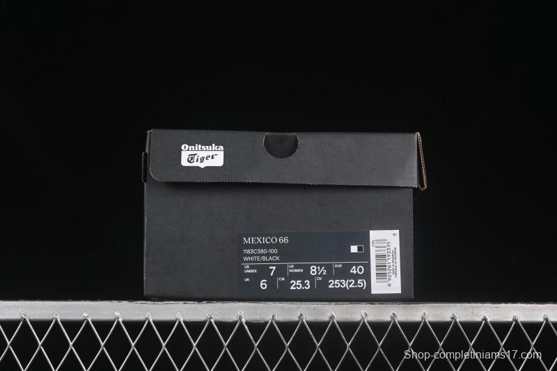 Onitsuka Tiger Mexico 66 Low-Top Leather Sneakers for Casual Running - 1183C380-100