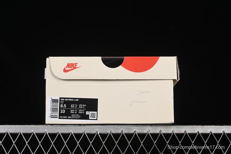 Nike Air Force 1'07 Low Gucci Collaboration Navy Blue Casual Sneakers - KK1988-085