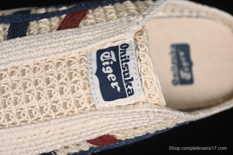 Onitsuka Tiger Mexico 66 Sabot Slip-On Sneakers with Breathable Mesh Upper - 1183C123-100