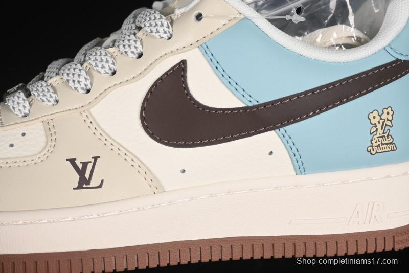 Nike Air Force 1 '07 Low LV Collaboration Summer Blue Casual Sneakers - JJ2508-702