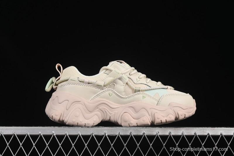 Fila Heritage Fluid Cat Paw 5.0 Vintage Dad Shoes with Lace-Up Design - F12W432101FAP