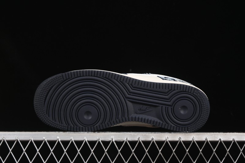 Nike Air Force 1 '07 Low Stussy Collaboration Retro Denim Casual Sneakers - XS1958-578