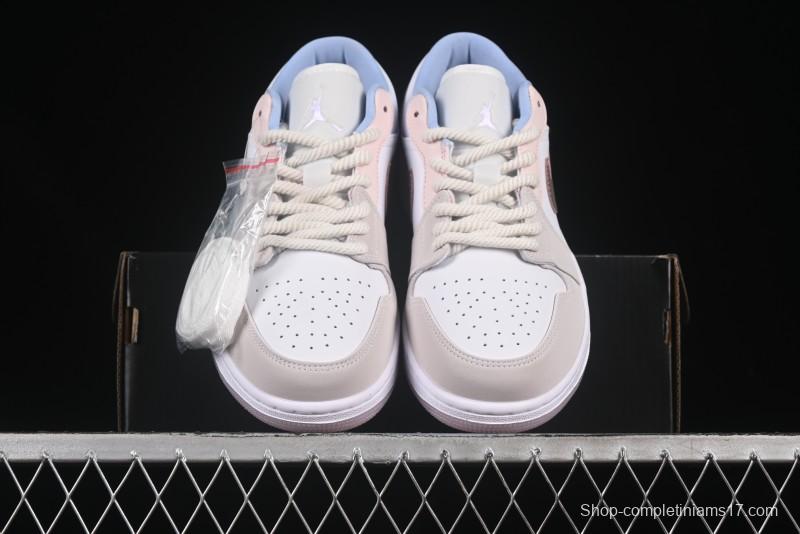 Nike Air Jordan 1 Low AJ1 Carving Pink Low-Top Casual Lifestyle Sneakers - IB8859-101