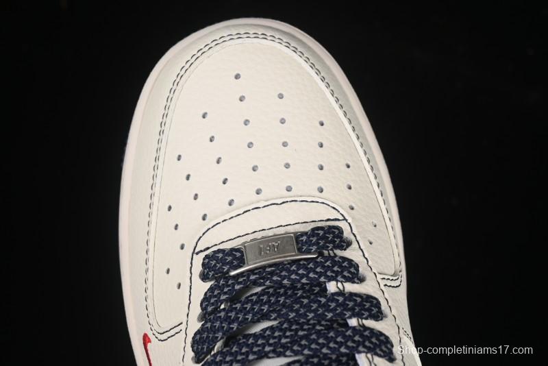 Nike Air Force 1 '07 Low Supreme Collaboration Casual Sneakers with Full-Length Air Cushion - HH7518-074